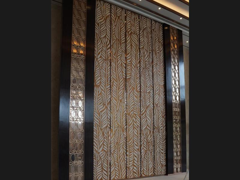 Architectural Designed PVD Champagne stainless Steel Screen